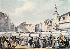 A lipcsei vásár 1830-ban alkotó: German School