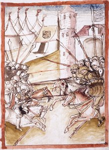 A rómaiak megtámadják Augsburgot, 1490 körül alkotó: German School