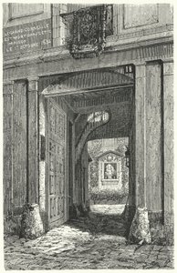 A párizsi ház, ahol Pierre Corneille francia drámaíró 1684-ben meghalt (metszet) alkotó: German School