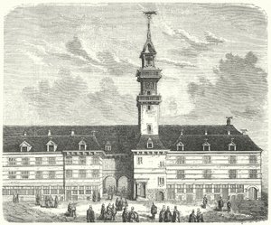 Az eredeti Royal Exchange, London (metszet) alkotó: German School