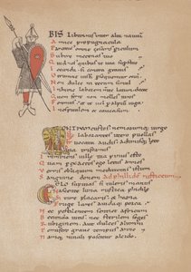 Horatius költészete egy 12. századi francia kéziratban alkotó: German School