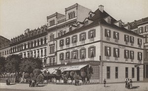 Színház kávézó, Goldner Schild (litho) alkotó: German School