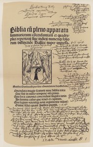Címlap Luther Márton bibliájából (színes litó) alkotó: German School
