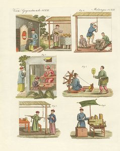 Kereskedelmi, művészeti és kézimunkák Kínában (színes gravírozás) alkotó: German School