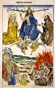 Ultima etas Mundi (Az utolsó ítélet) a Liber Chronicarumból, Hartmann Schedel, 1493 alkotó: German School