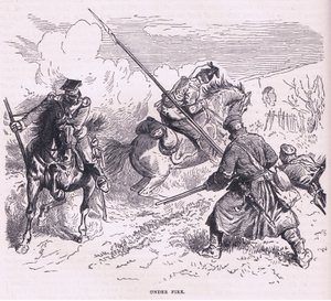 Tűz alatt, Cassells History of the War Franciaország és Németország között a Cassell and Company Limited kiadásában, 1890 körül (litho) alkotó: German School