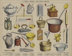 Eszközök (színes litho) alkotó: German School