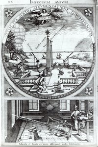 Különféle módszerek a napfoltok megfigyelésére, Christoph Scheiner Rosa Orsina illusztrációja, megjelent 1630-ban (részletesen lásd: 294058) alkotó: German School