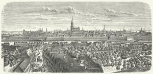 Bécs a 17. század közepén (metszet) alkotó: German School