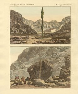 Kilátás a Sínai-hegyre (színes metszet) alkotó: German School