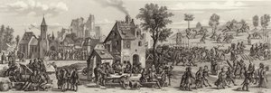 Falusi vásár alkotó: German School