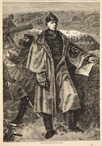 Von Moltke Párizs előtt, 1870. november, illusztráció Cassells: A Franciaország és Németország közötti háború története, 1870-1871 alkotó: German School