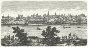 Varsó a 17. században (metszet) alkotó: German School