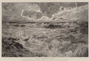 Hullámok, Einsamor Strand (litho) alkotó: German School