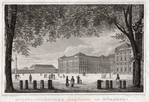 Wurzburg. (metszet, kb. 1850) alkotó: German School