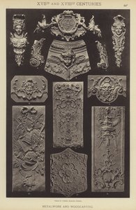 XVII. és XVIII. század, fémmegmunkálás és fafaragás (színes litó) alkotó: German School