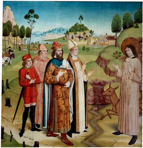 Saint Giles és Wamba király a királyi vadászaton”, 1470-1480. alkotó: German master.