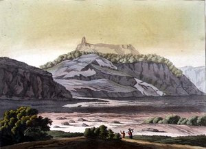 Kilátás a Cofre de Perote Parkra, Mexikó (színes litho)