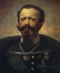 Viktor Emmánuel, Olaszország királyának portréja (olaj, vászon)