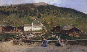Szent Katalin Valfurvában, Gerolamo Induno (1825-1890)