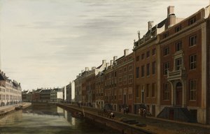 Az "Aranykanyar" a Herengrachtban, Amszterdam, nyugatról nézve, 1672