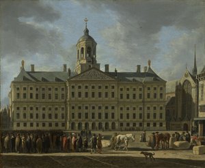 A városháza a Dam téren, Amszterdam, 1672