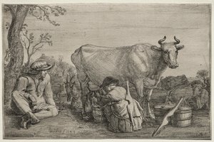 A tejeslány alkotó: Gerrit Claesz. Bleker