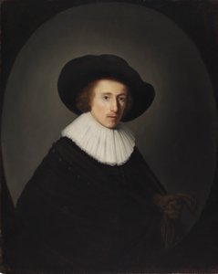 Egy kalapos férfi portréja alkotó: Gerrit Dou