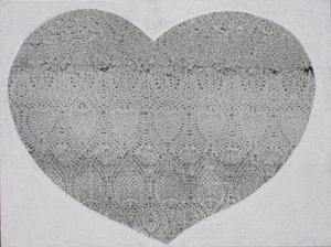 Heart Snow, 2023 (akril, vászon) alkotó: Gerrit Greve