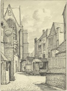 A St. Janskerk vagy a Grote Kerk Goudában alkotó: Gerrit Lamberts