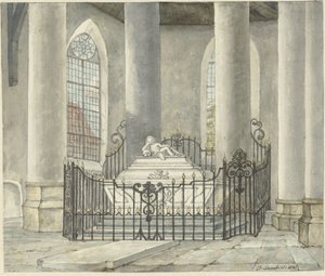 Catharina Alida van der Dussen temetkezési emlékműve egy culemborgi templomban