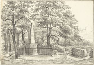 Witte van Haemstede emlékműve, amelyet 1817-ben David Jacob van Lennep alapított a heemstede-i Huis te Manpadnál