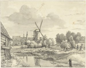 Két fiú sárkányral a Wal van Haarlemben