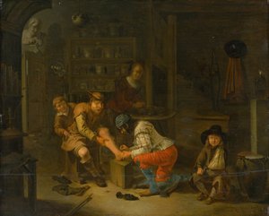 A patikusban, 1656. alkotó: Gerrit Lundens