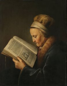 Öregasszony olvas, 1631-2