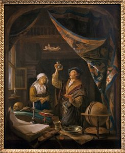 Az orvos vizeletben. Gerard Dow festményéről alkotó: Gerrit Dou