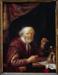 Az arany mérleg. Gerard Dou festménye (1613-1675) Ec. Hol.