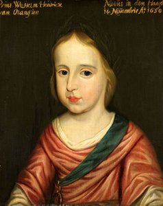 III. Willem orániai herceg portréja, 1653 körül (olaj, tábla) alkotó: Gerrit van (after) Honthorst