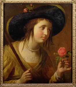 Zsófia cseh hercegnő (1630-1714), I. György pásztorlány anyja alkotó: Gerrit van Honthorst
