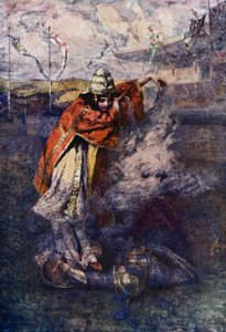 Duessa eloszlatta az Elvarázsolt Felhőt (színes litó) alkotó: Gertrude E. Demain (after) Hammond