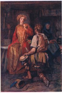 „Sokszor az általa hozott erdei vadakból, akiknek az oldala zsúfolt volt, mosolygós vörös volt!” – a George Harrap and Company által kiadott Stories from the Faerie Queen alkotó: Gertrude E. Demain (after) Hammond