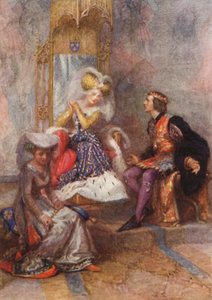 Shakespeare, V. Henrik király (színes litográfia) alkotó: Gertrude E. Demain (after) Hammond