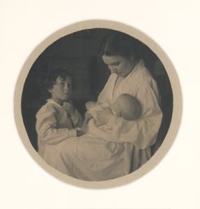 Nancy, Paul (3 és fél évesen) és Claire (5 hónaposan) alkotó: Gertrude Käsebier