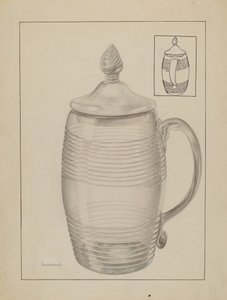 Fedett bögre, c. 1936. alkotó: Gertrude Lemberg