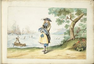 Moses ter Borch az angol tengerparton alkotó: Gesina ter Borch (signed by artist)