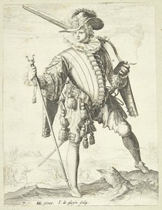 Katona állszíjjal (arquebus)