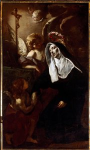 Szent Rita de Cascia extázisban (Festészet
