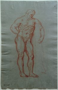 Tanulmány Farnese Hercules alakja után