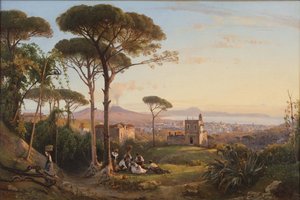 Nápoly a La Conocchiából nézve, 1844.