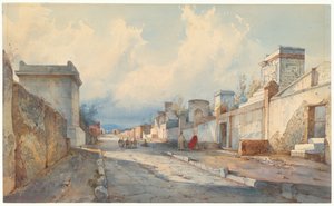 Kilátás egy pompeii utcára